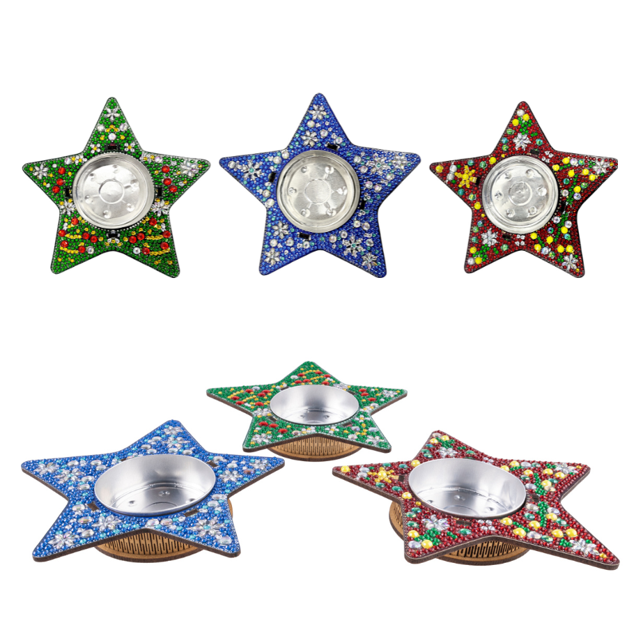 Stars Crystal Art 3D Candle Holder Kit