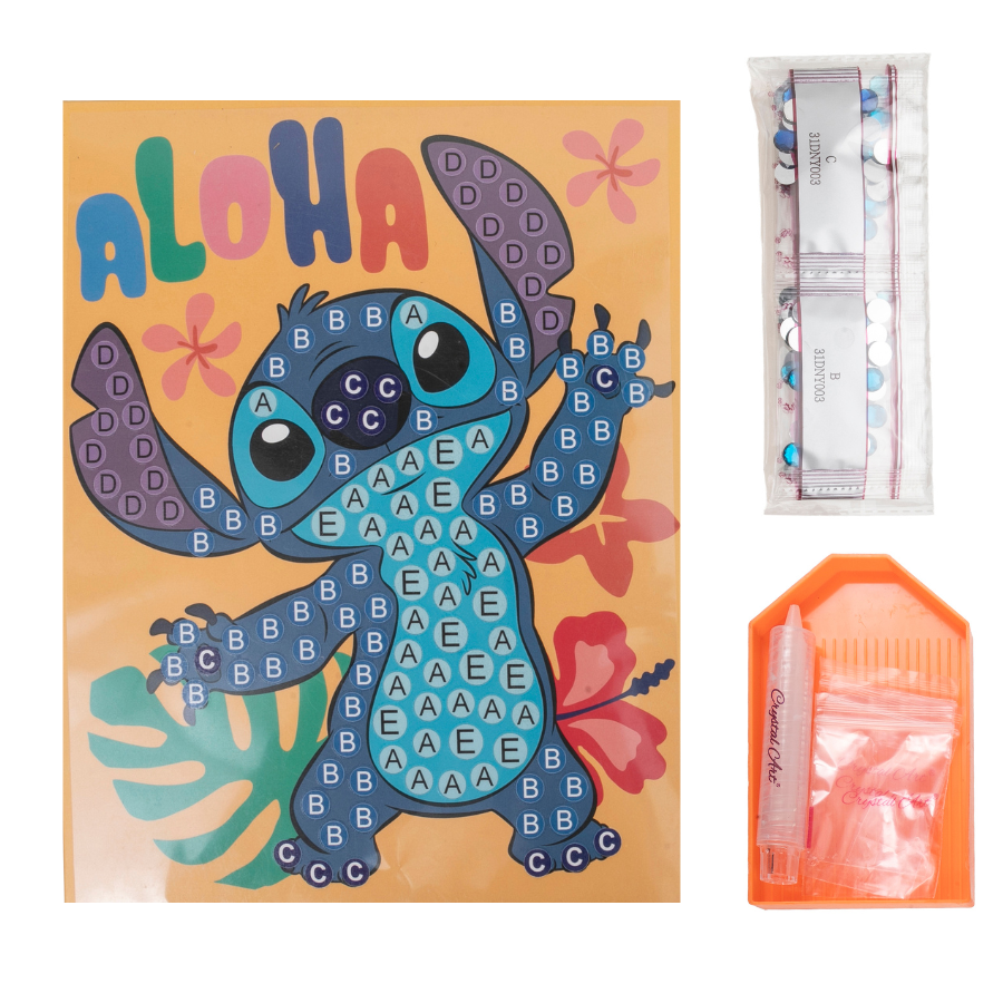 Stitch Disney Crystal Art Junior Canvas Kit 05