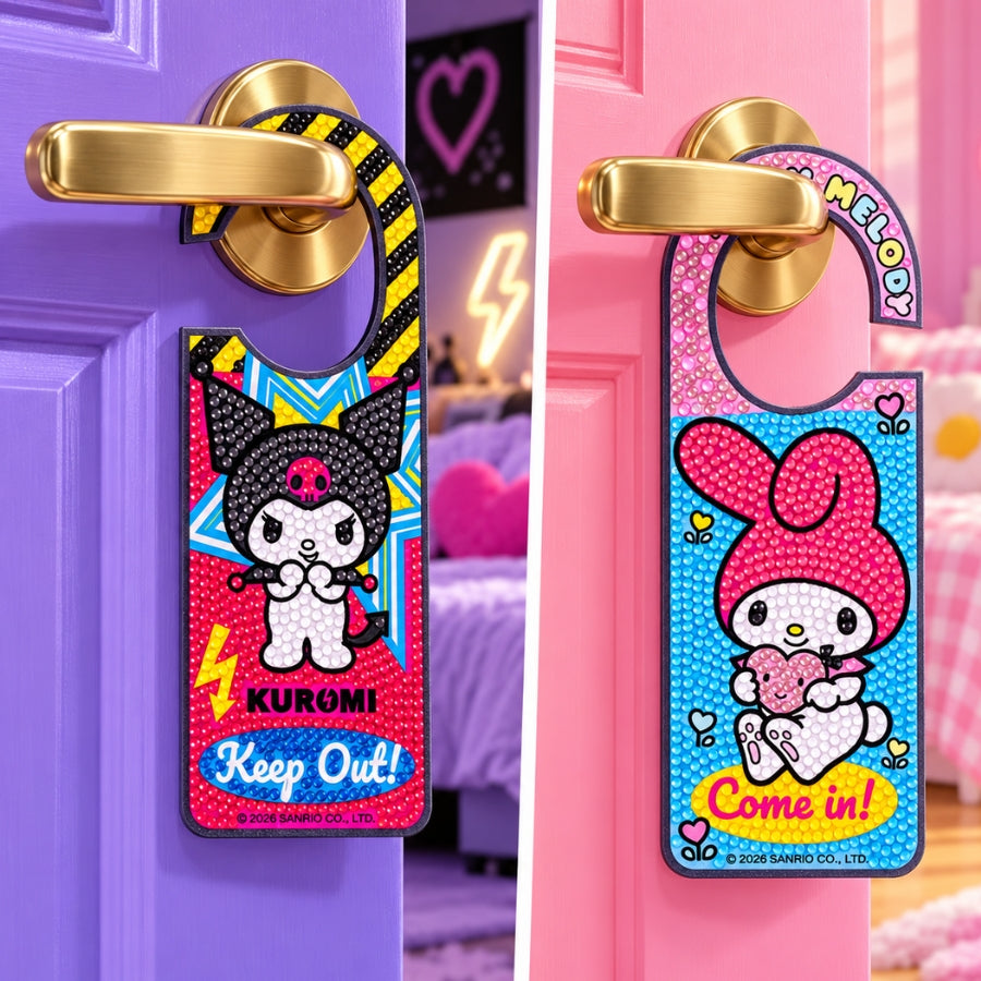 Sugar and Spice Crystal Art Door Hanger Kit Hello Kitty