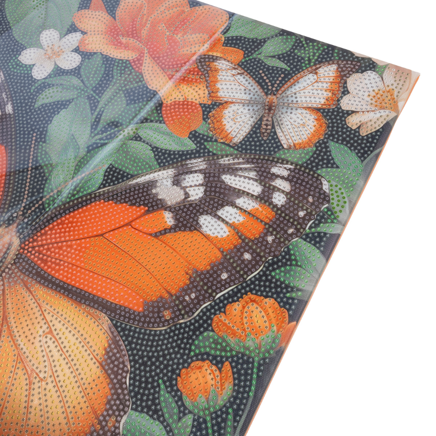 Butterfly Garden Crystal Art Canvas Kit 40x50cm
