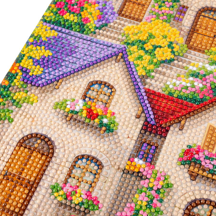 Summer Village Crystal Art Canvas Kit 40x50cm