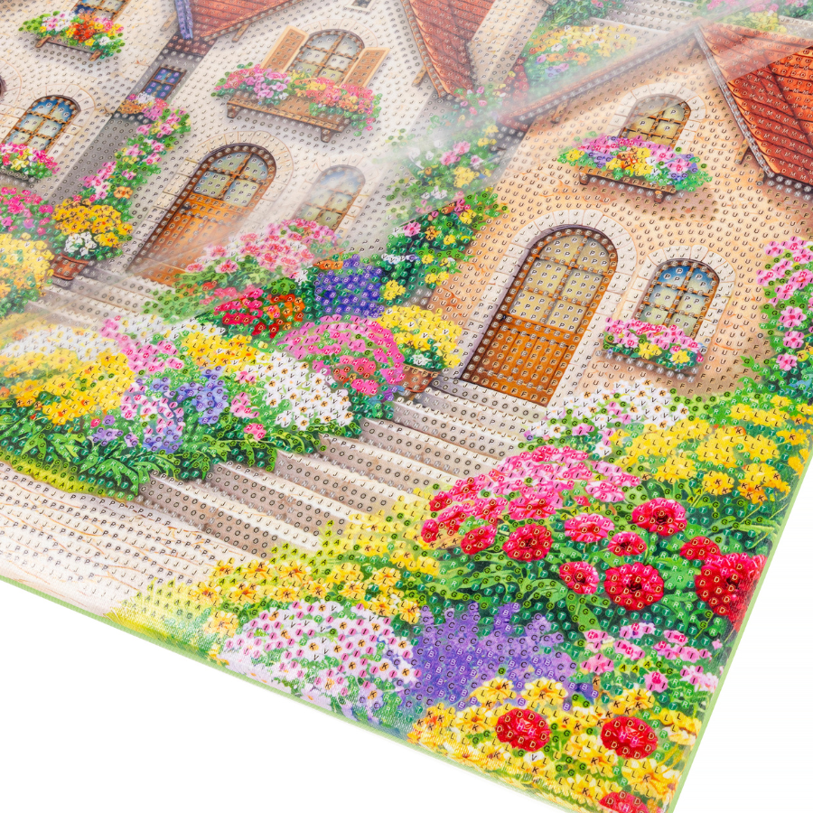 Summer Village Crystal Art Canvas Kit 40x50cm