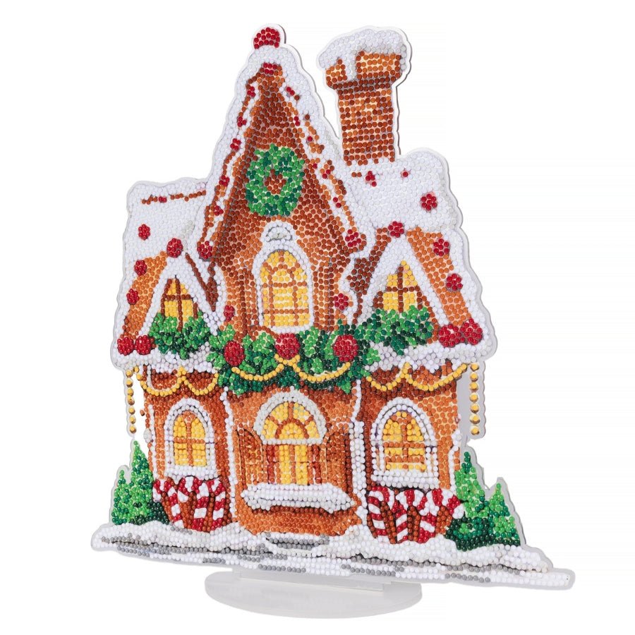Sweet Gingerbread House Crystal Art Decoration Kit
