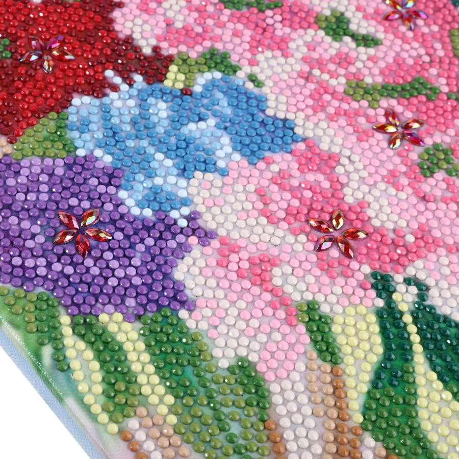 The Window Vase Crystal Art Framed Canvas Kit 50x40cm