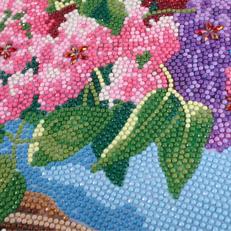 The Window Vase Crystal Art Framed Canvas Kit 50x40cm