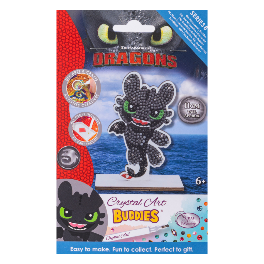 Toothless Crystal Art Buddies Kit Series 8 How To Train Your Dragon