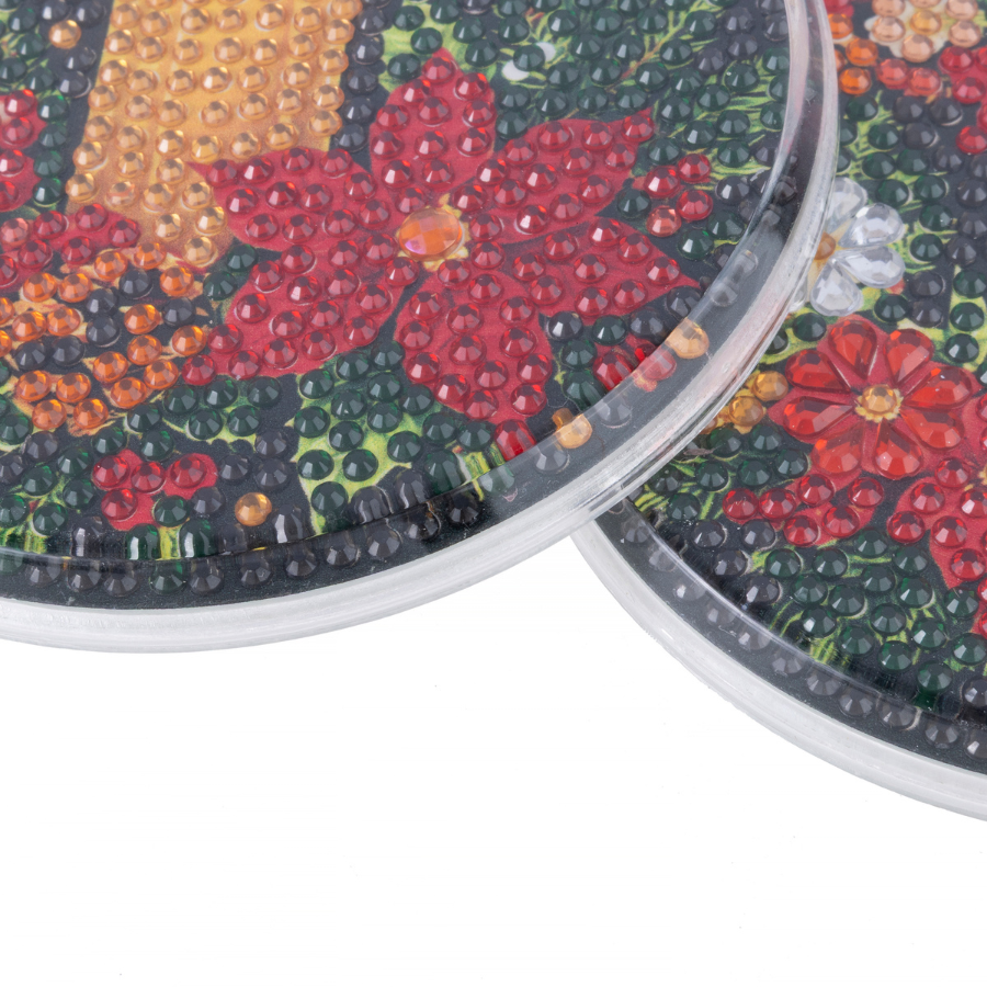 Traditional Christmas Crystal Art Coasters Kit