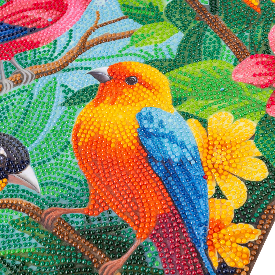 Tropical Songbirds Crystal Art Scroll Kit 40x50cm
