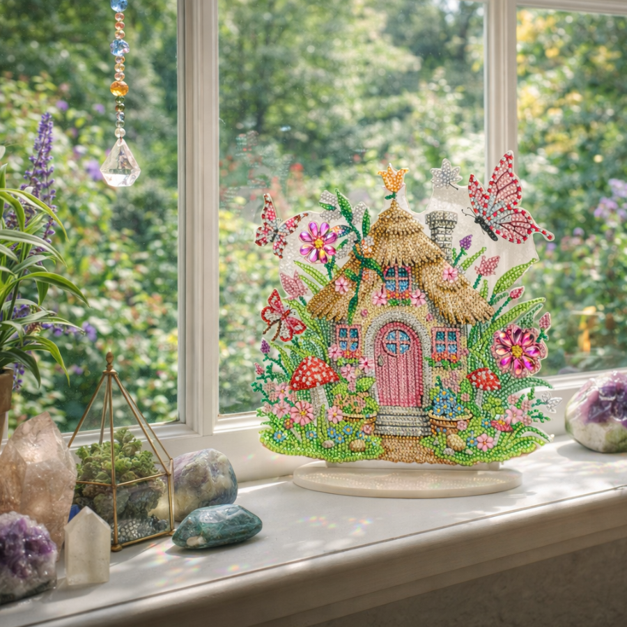 Fairy Cottage Crystal Art Decoration Kit