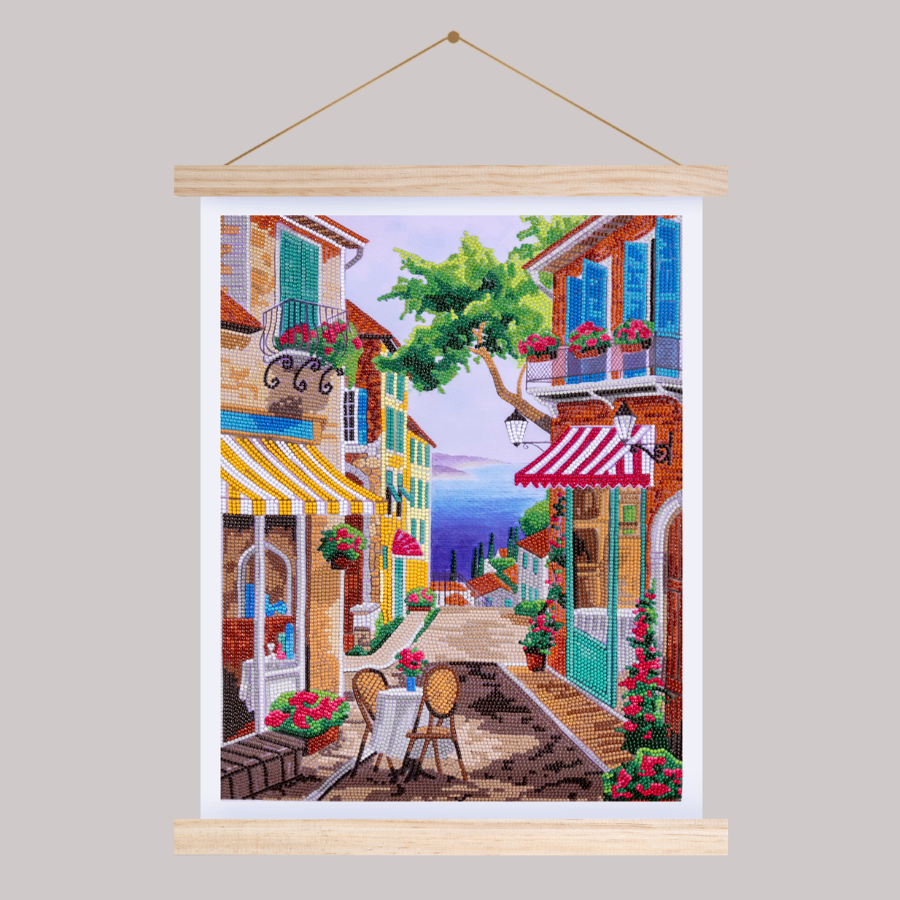 "Holiday Town" Crystal Art Scroll Kit