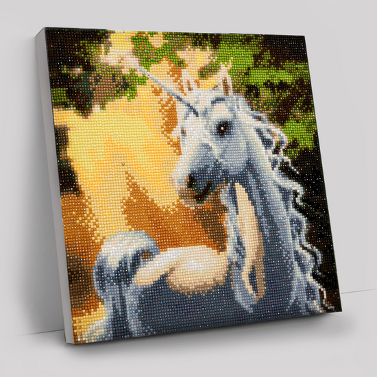 CAK-A34: "Sunshine Unicorn " Framed Crystal Art Kit 30 x 30cm (Medium)