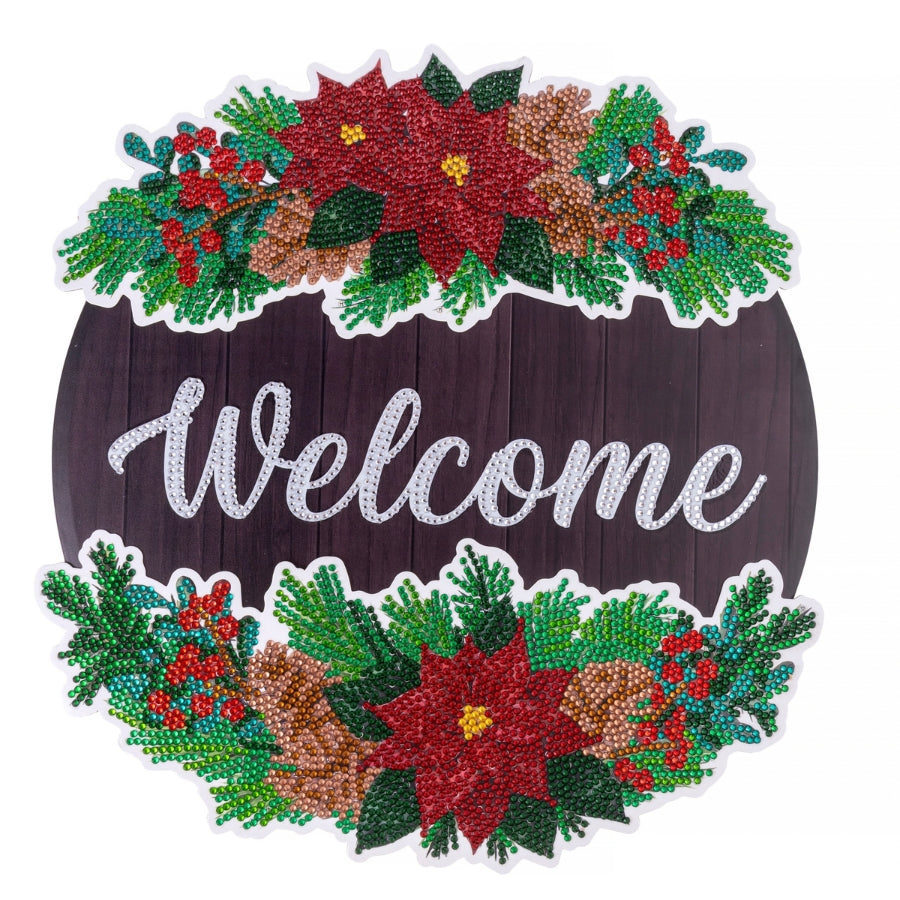 Welcome Wreath Art Hanging Decoration Kit
