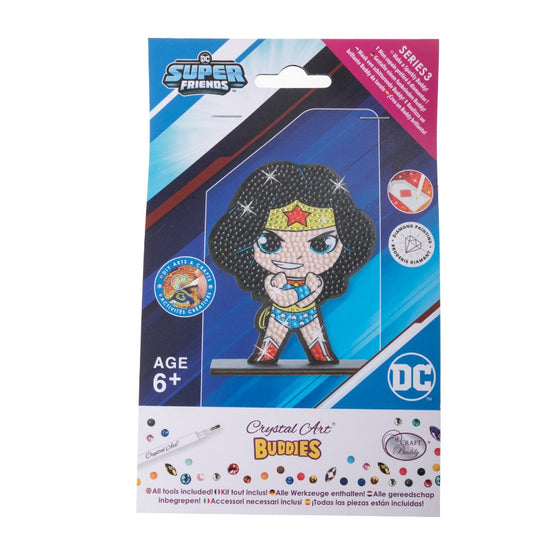 "Wonder Woman" Crystal Art Buddies DC Series 3 front packaging