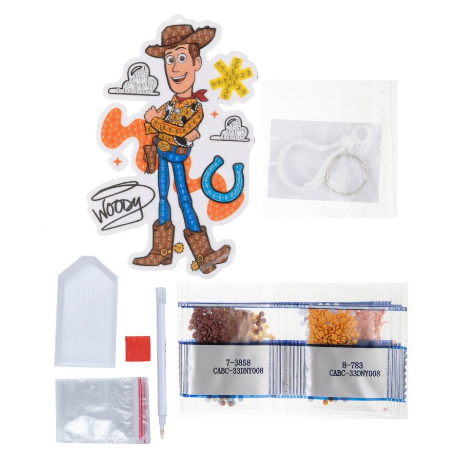 Woody Crystal Art Bag Charm Kit Toy Story Disney Pixar