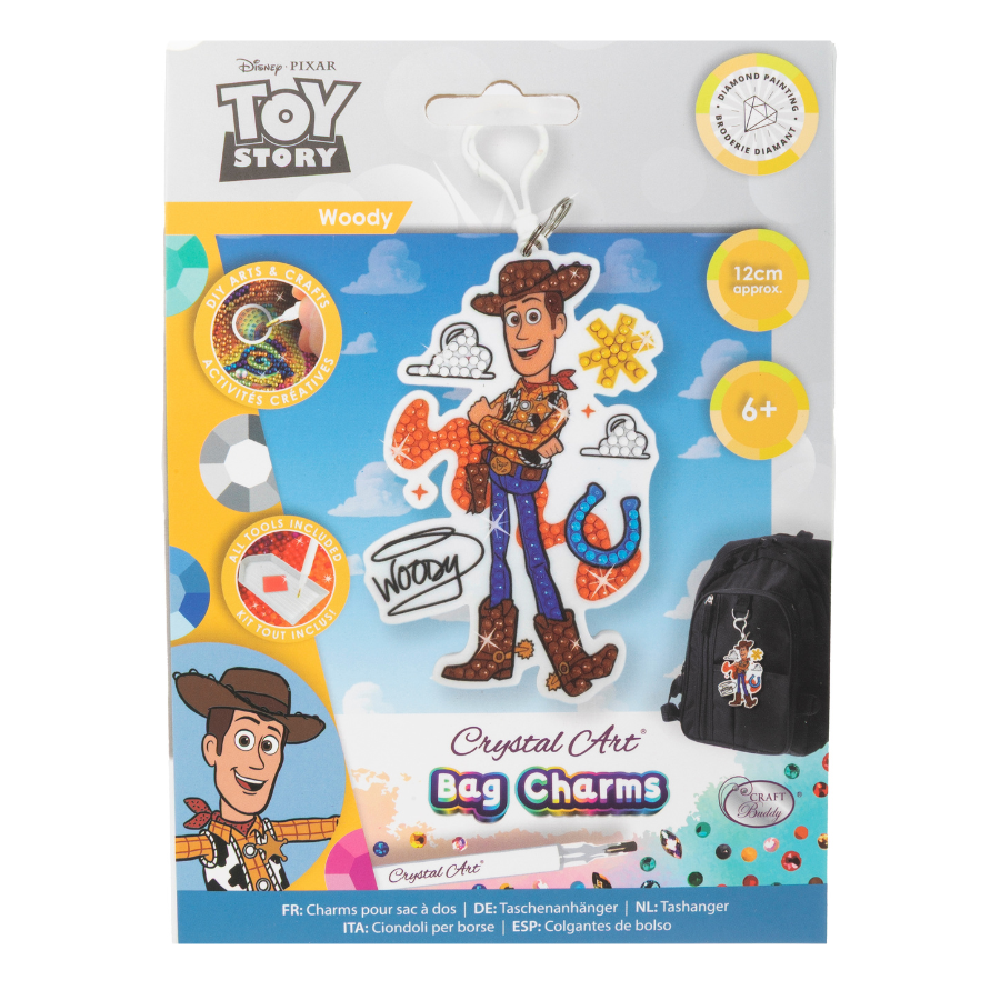 Woody Crystal Art Bag Charm Kit Toy Story Disney Pixar