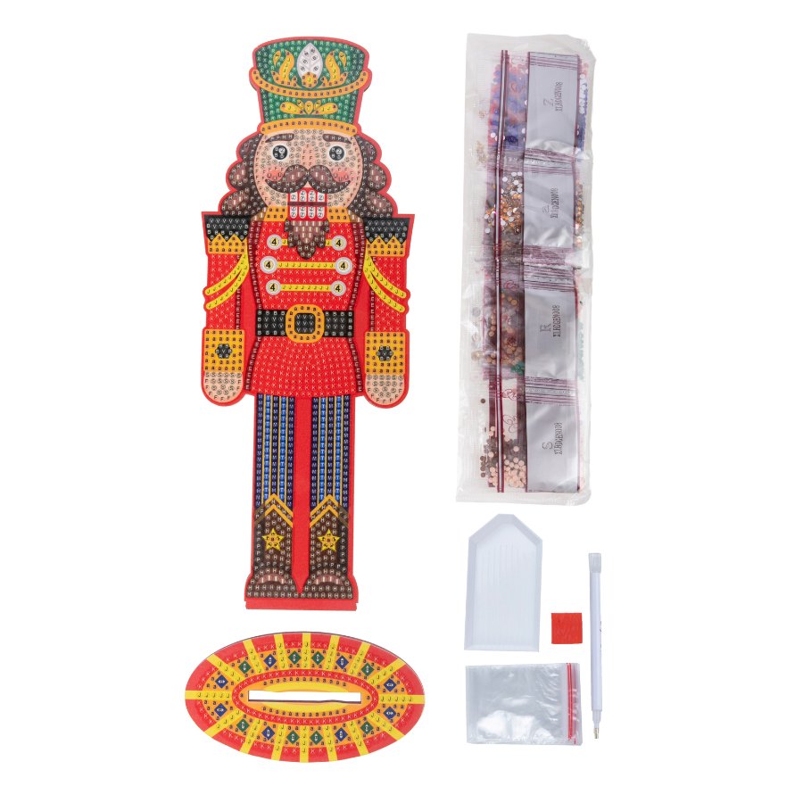 XL Buddy Crystal Art Nutcracker contents