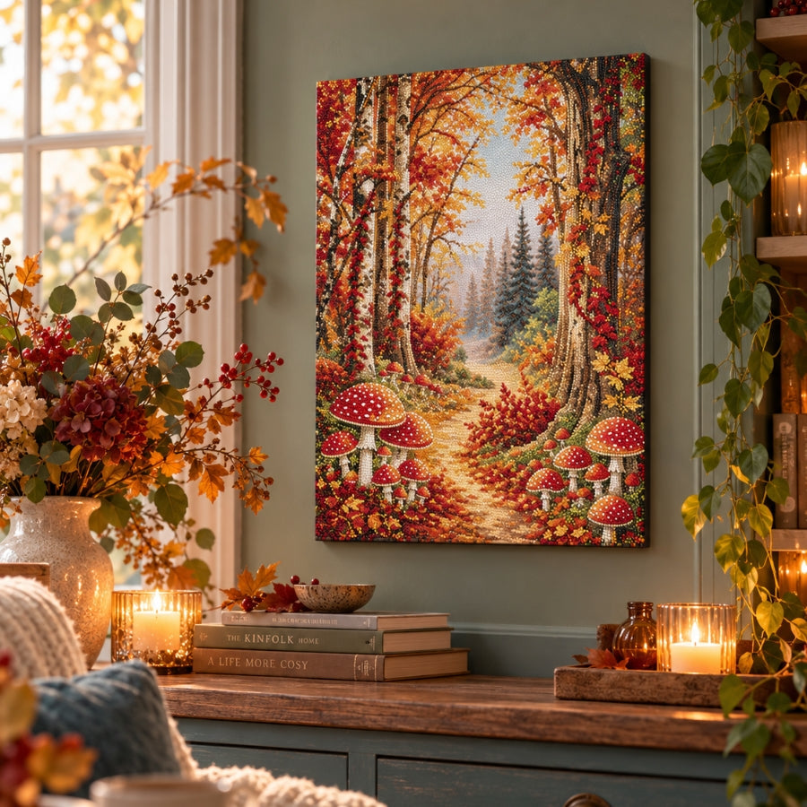 Autumn Forest Crystal Art Canvas Kit 40x50cm
