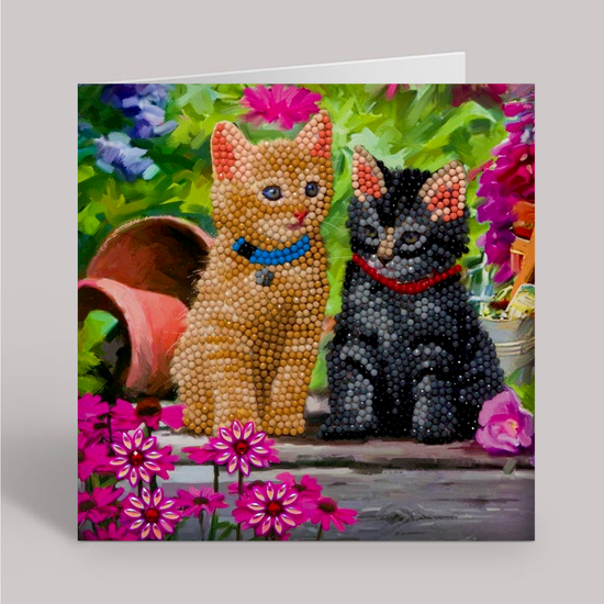 CCK-A53 "Cat Friends" Crystal Art Card Kit