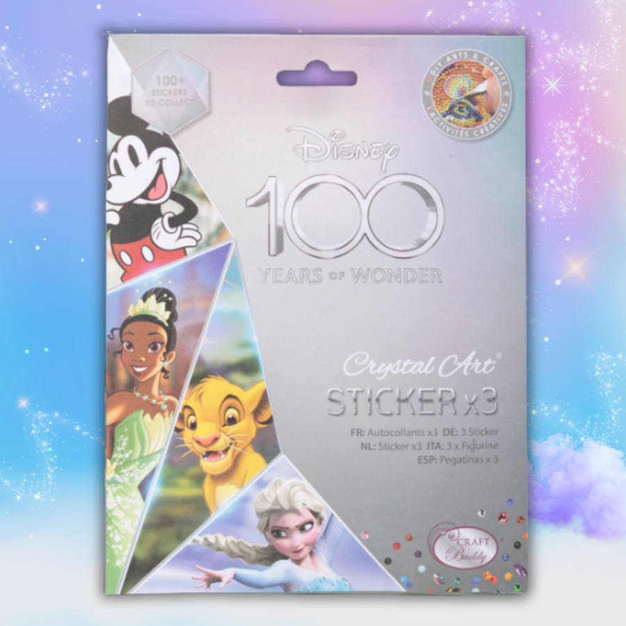 Disney 100th anniversary crystal art sticker pack
