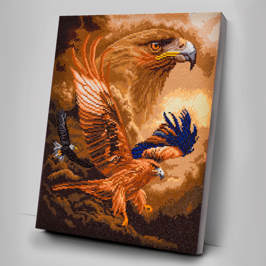 CAK-A152L "Eagle Sky" 40x50cm Crystal Art Kit