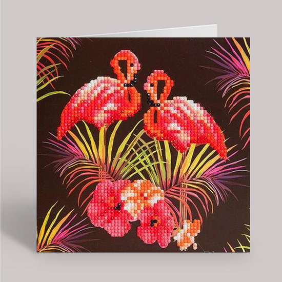 CCK-A7. "Flamingos" Crystal Card Kit