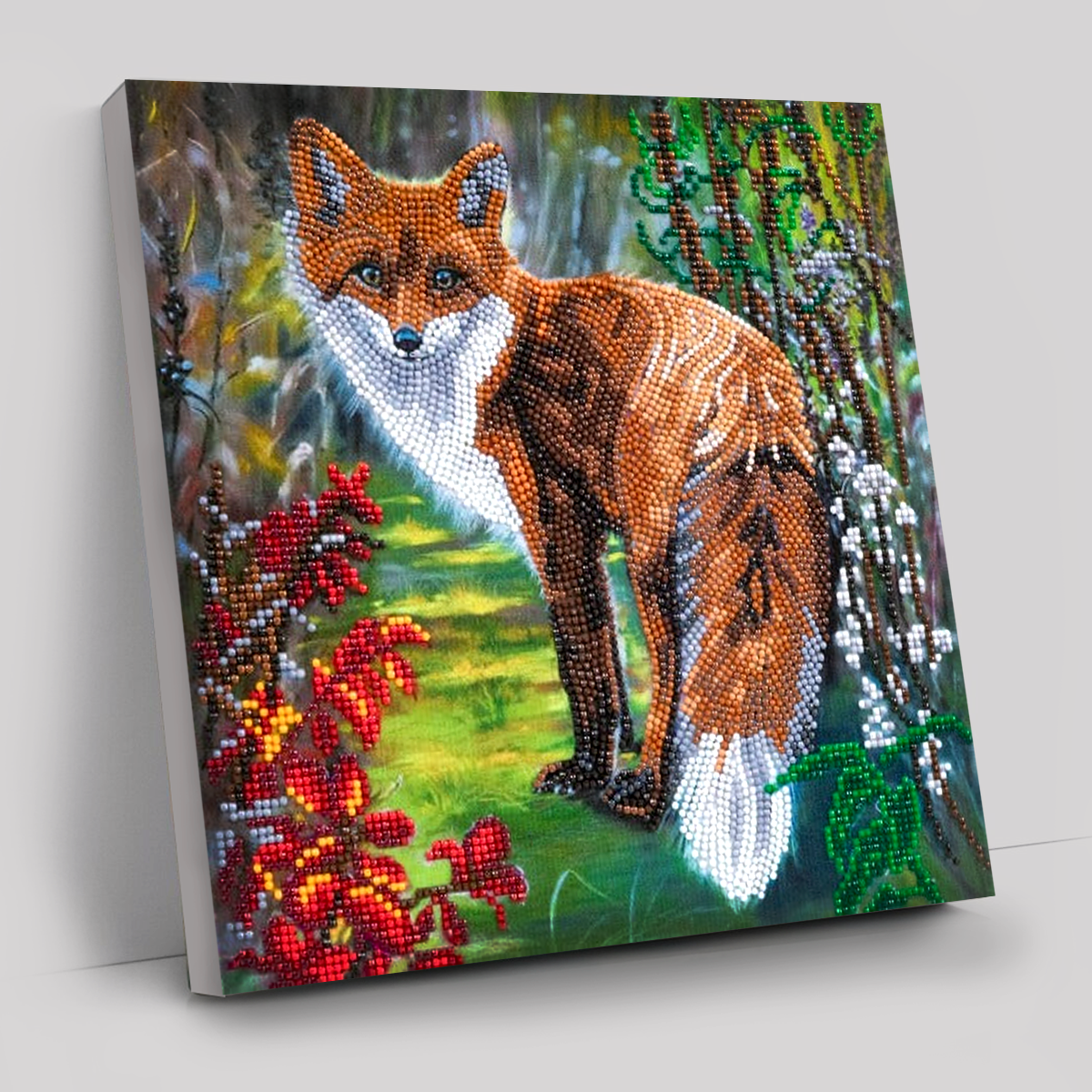 CAK-A173M: "Autumn Fox" 30x30cm Crystal Art Kit