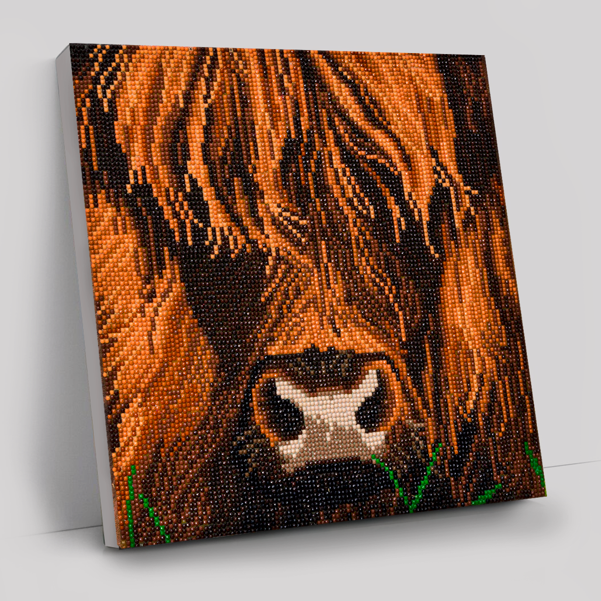 CAK-A165M: "Highland Cow" 30x30cm Crystal Art Kit