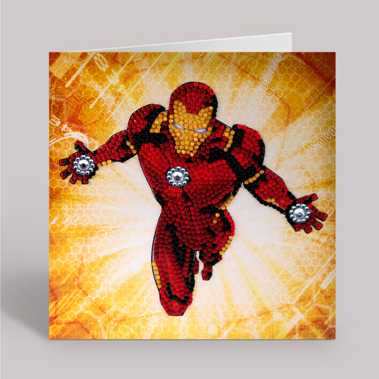 CCK-MCU904: Ironman 18x18cm Crystal Art Card