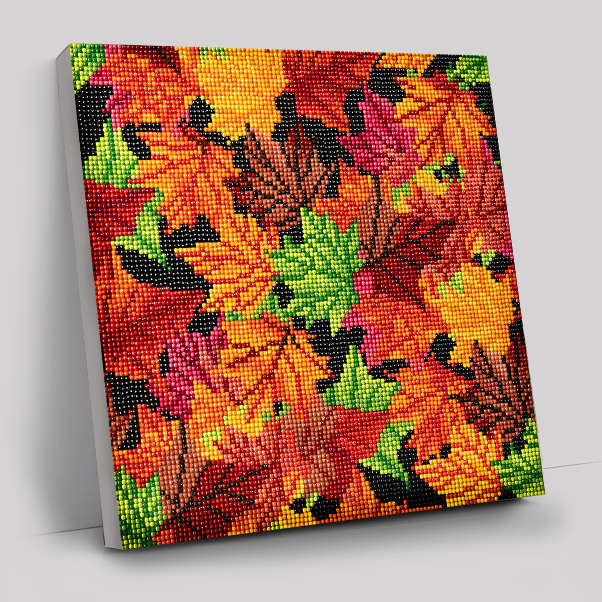 CAK-QVC-3030M-11: Falling Leaves 30x30cm Crystal Art Kit