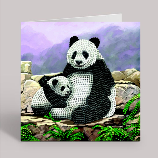 CCK-A44 "Panda" Crystal Art Card Kit