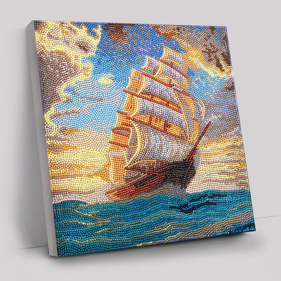 "Courageous Voyage" Crystal Art Kit 30x30cm