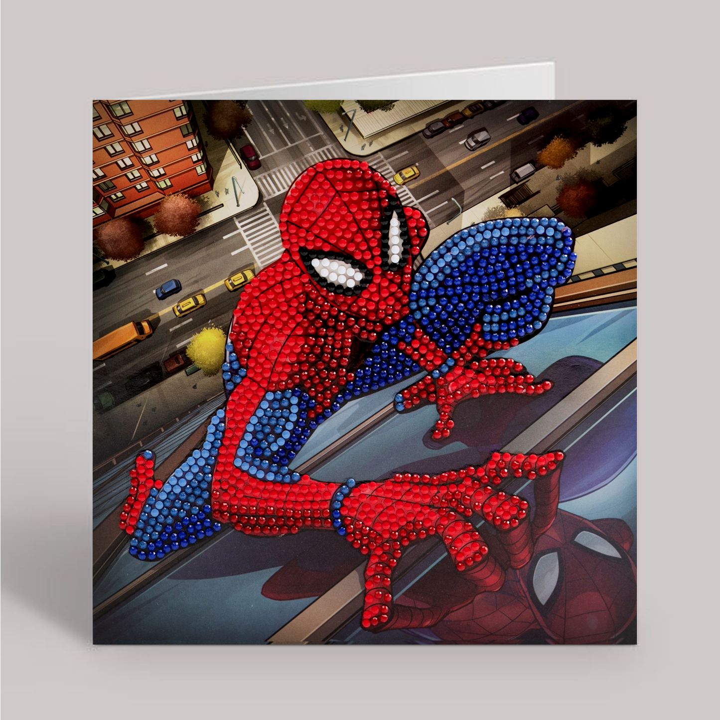 CCK-MCU905: Spiderman 18x18cm Crystal Art Card