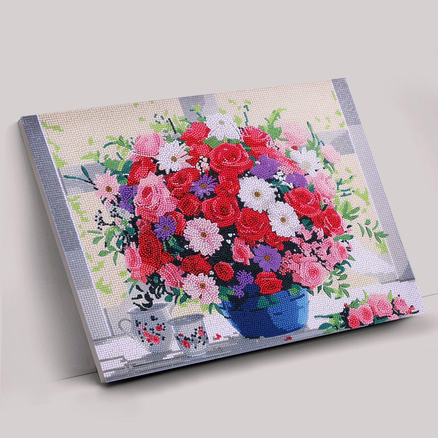 Roses In Sunlight Crystal Art Canvas Kit 40x50cm
