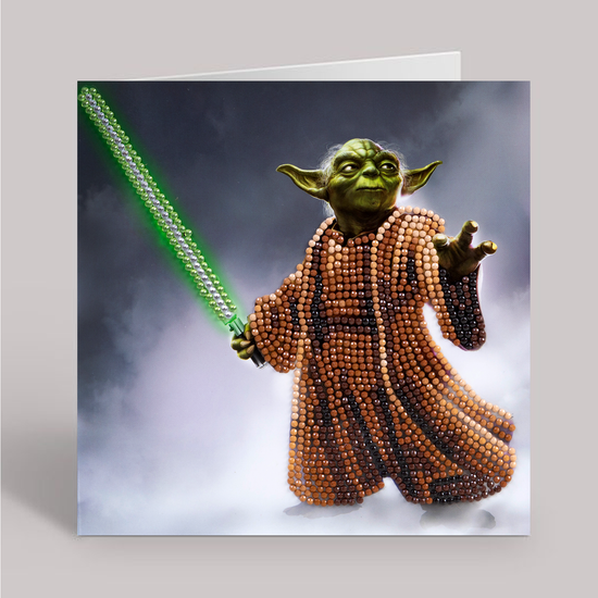 CCK-SWS804: Yoda 18x18cm Crystal Art Card