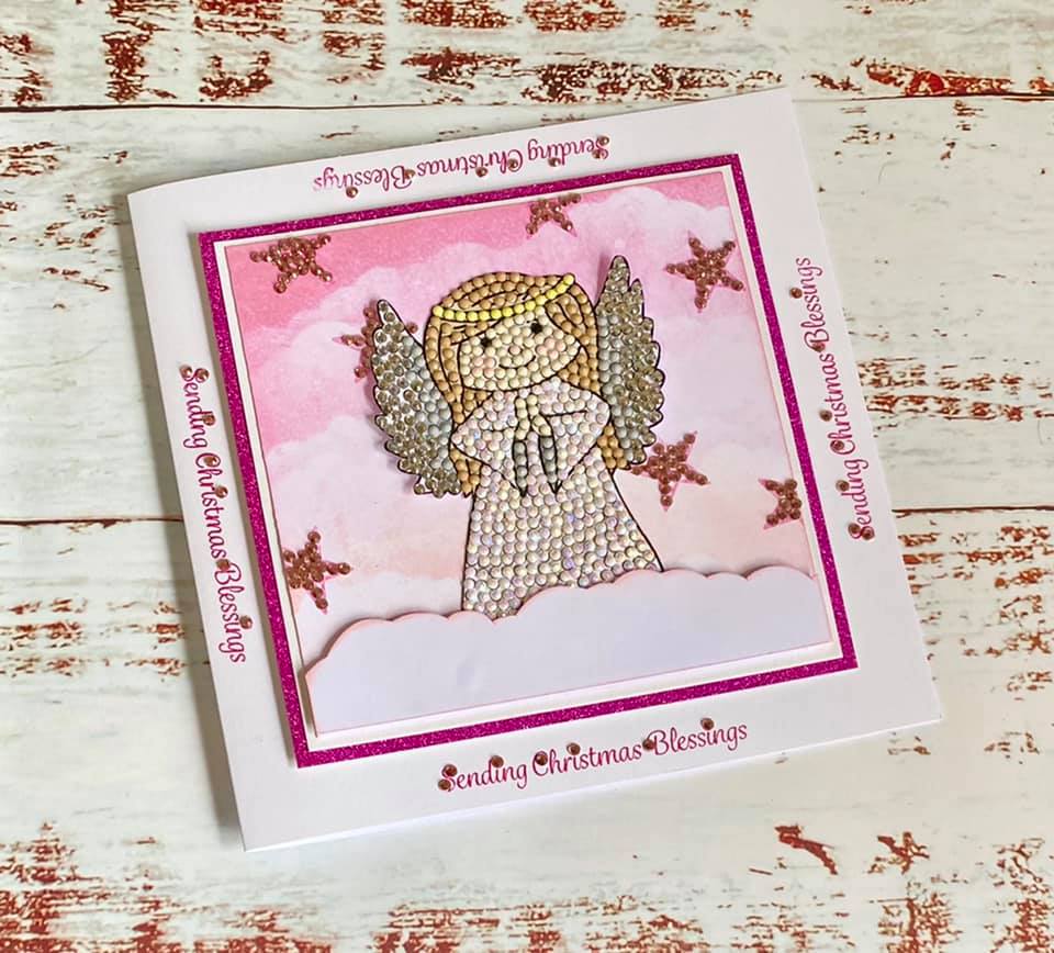 CCST30: Craft Buddy Crystal Art Angel Blessings A6 Stamp Set