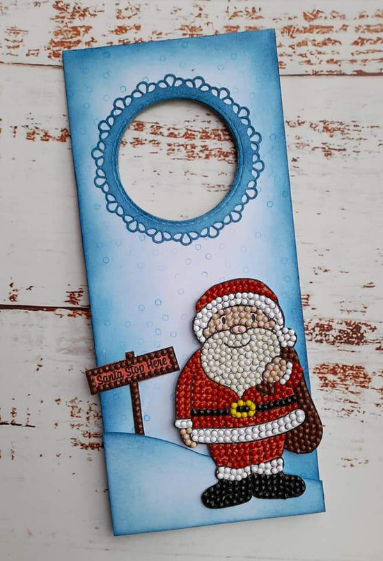 CCST29: Craft Buddy Crystal Art Jolly Santa A6 Stamp Set