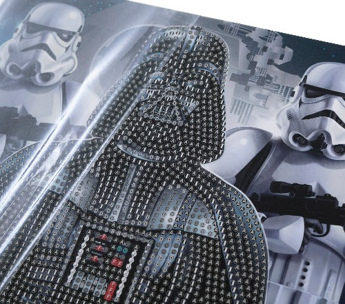 Darth Vader and Stormtroopers Crystal Art Picture Frame Kit - Close Up