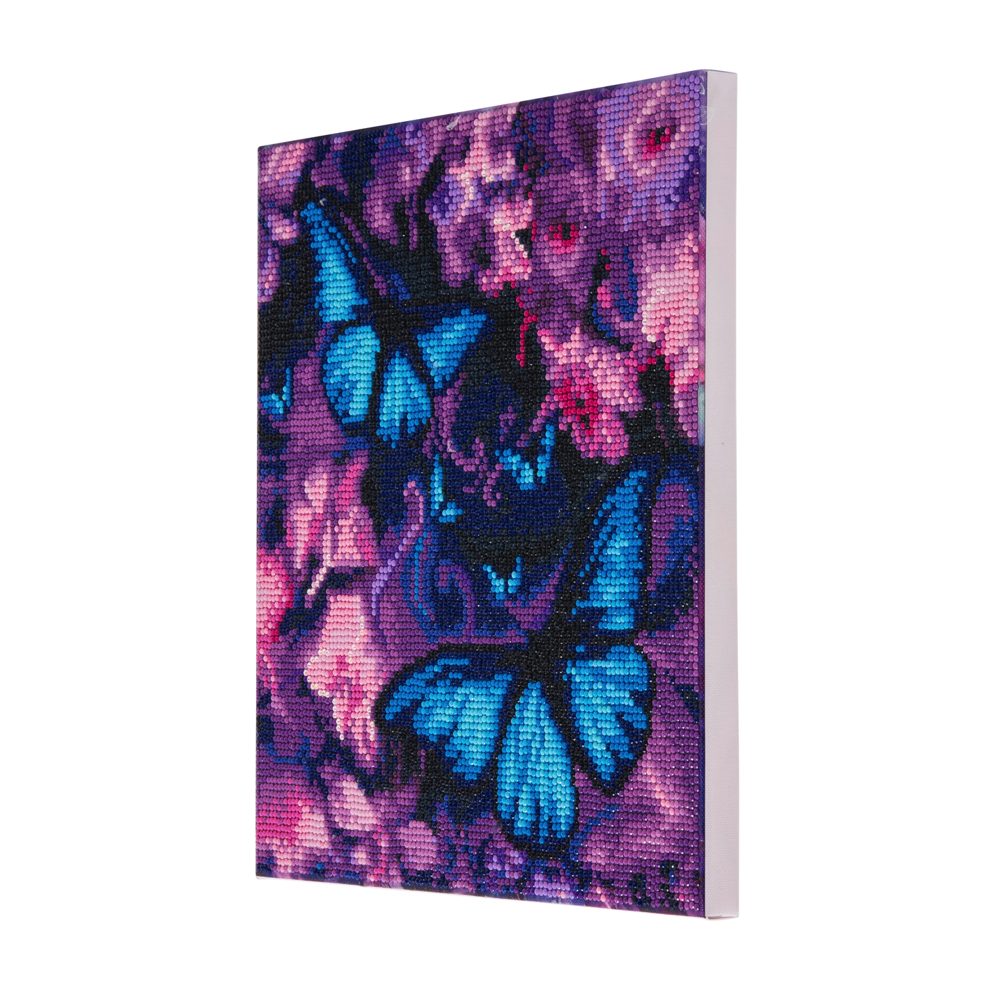 CAK-AM1: "Blue Violet Butterflies " Framed Crystal Art Kit 30 x 30cm (Medium)