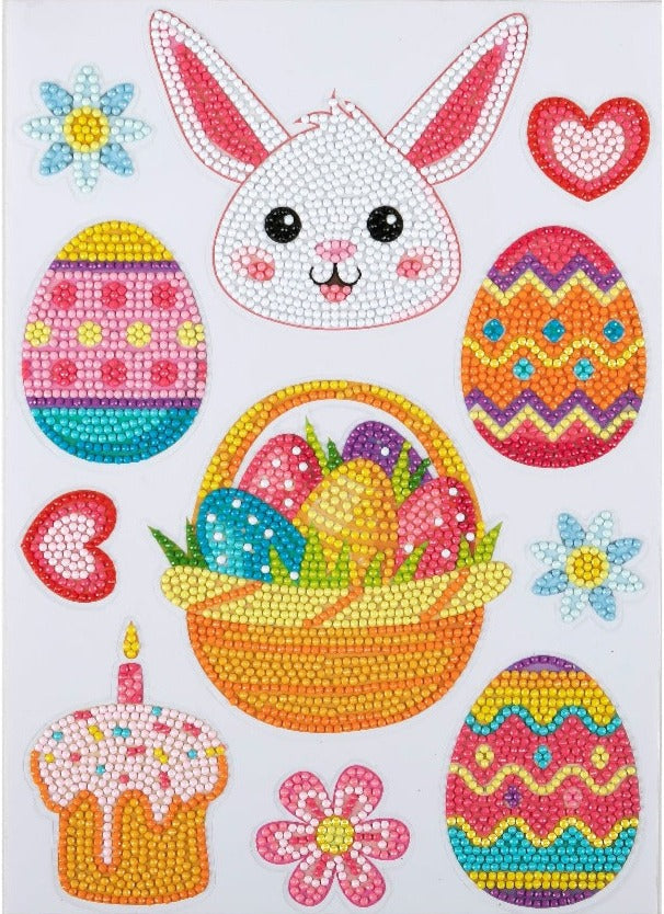 CA-WST04: Crystal Art Home Décor Decals - set of 4 EASTER