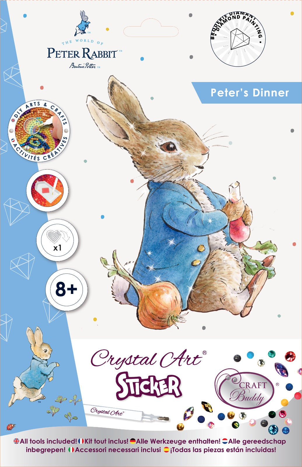 CAMK-PRBT02:Peter Rabbit Individual Sticker A5 – Craft Buddy Trade