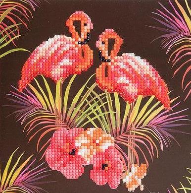 CCK-A7. "Flamingos" Crystal Card Kit