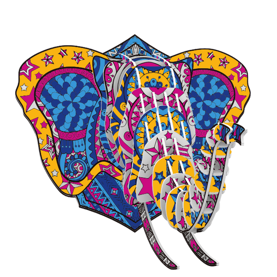 P3D020: Craft Buddy 3D Colour Me! Puzzle Kits - African Elephant