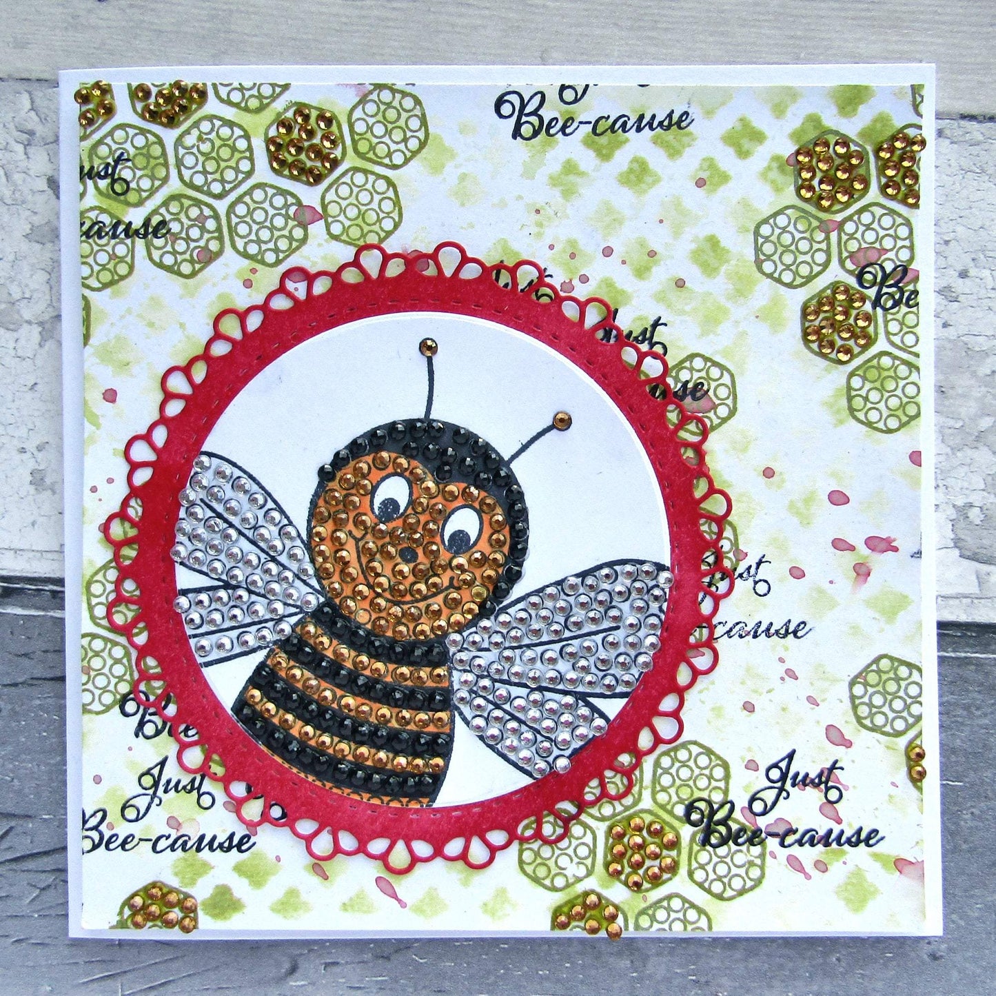 CCST23: Craft Buddy Buzzing Bee Crystal Art A6 Stamp Set