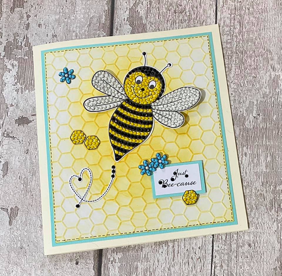 CCST23: Craft Buddy Buzzing Bee Crystal Art A6 Stamp Set