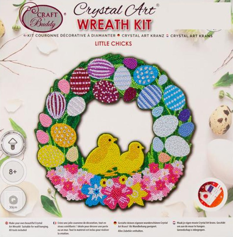 CA-WR11: Crystal Art Little Chicks Wreath