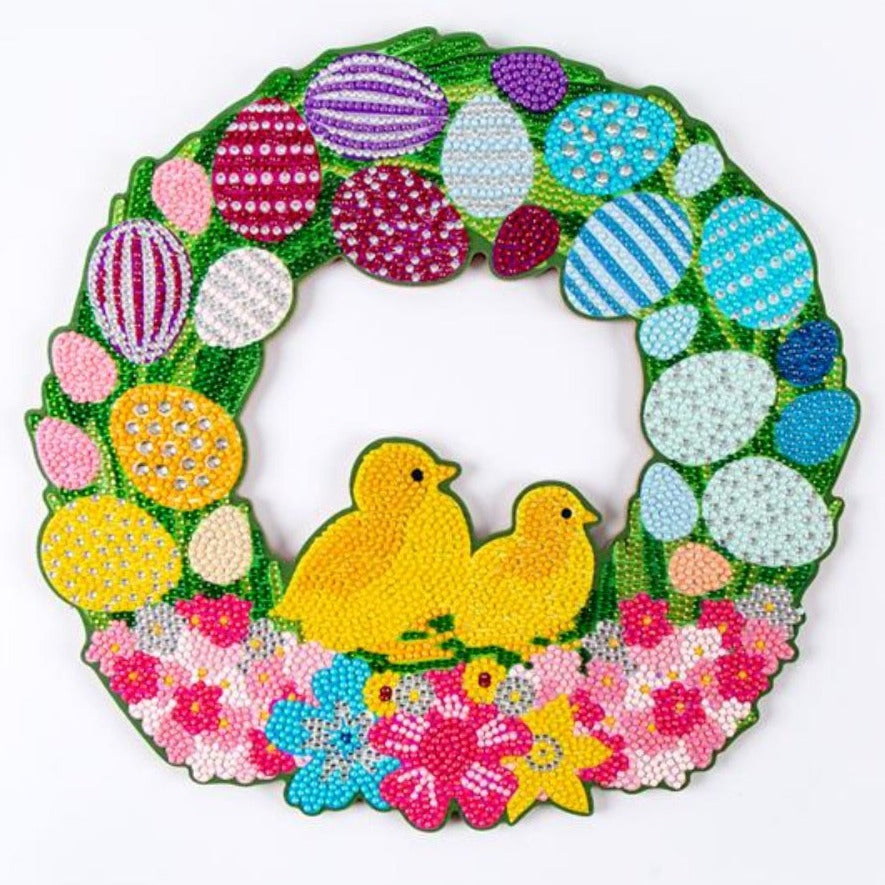 CA-WR11: Crystal Art Little Chicks Wreath