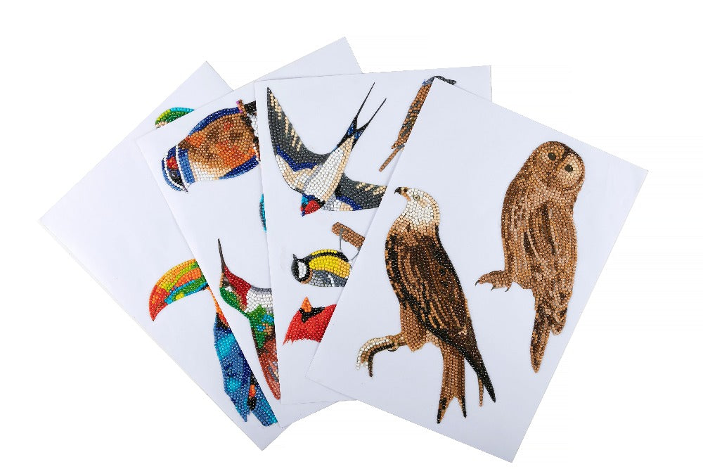 CA-WST03: Crystal Art Home Décor Decals - BIRDS