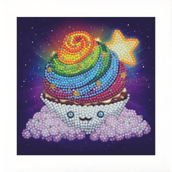CAFBL-13: "Rainbow Cupcake" - Ashley Erickson Frameable Crystal Art