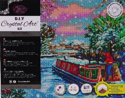 CAK-A131L: "Snowy Canal" 40x50cm Crystal Art Kit