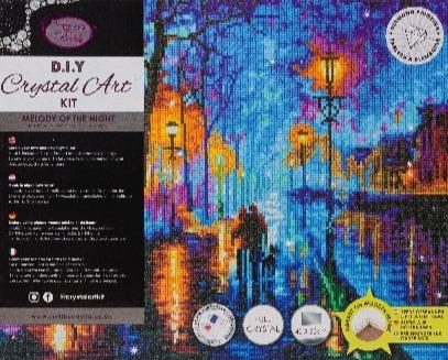 CAK-A157L: "Melody of the Night" 40x50cm Crystal Art Kit